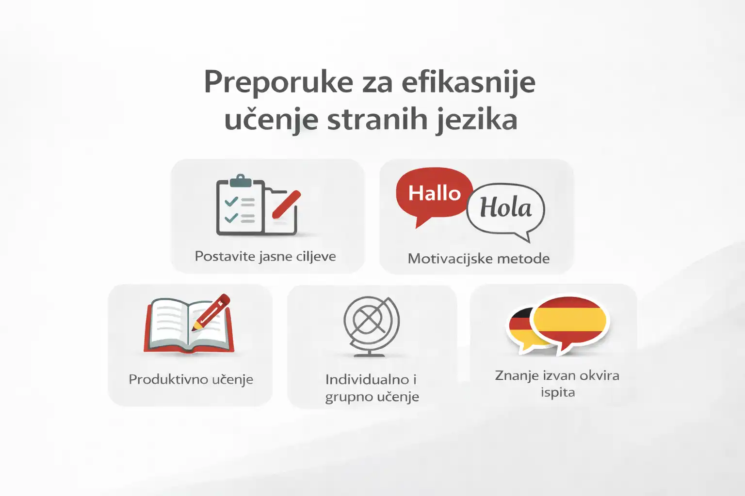 Preporuke za efikasnije učenje stranih jezika