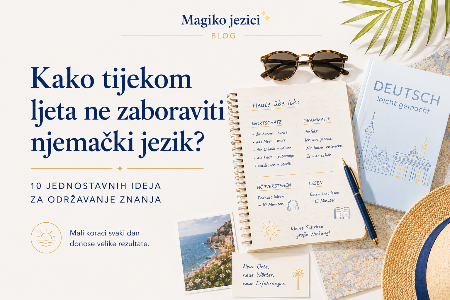 Kako tijekom ljeta ne zaboraviti njemački jezik?
